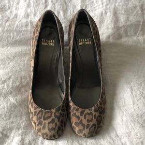 Stuart Weitzman Leopard Wedges sz 71/2